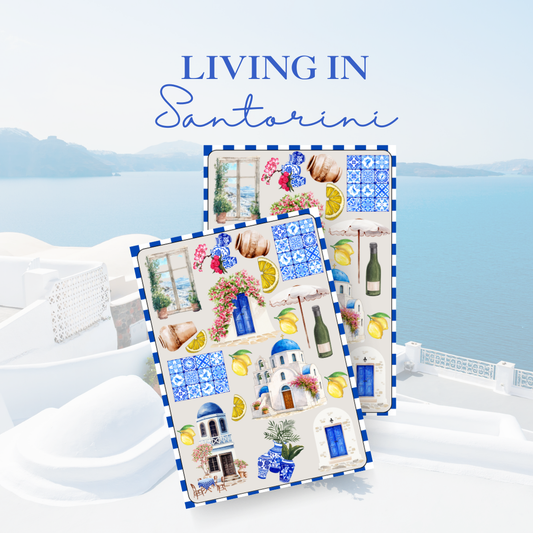 Lost in Santorini Sticker Sheet
