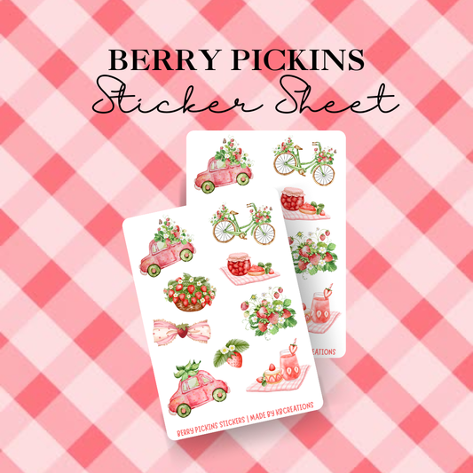 Berry Pickins Sticker Sheet
