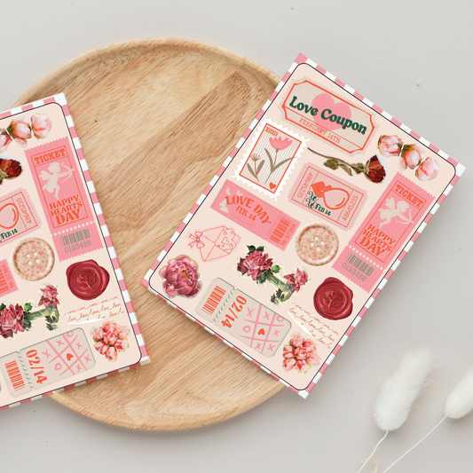 Vintage Love Sticker Sheet