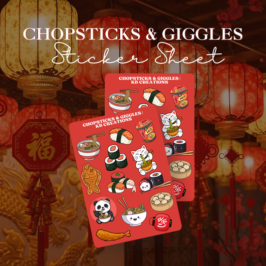 Chopsticks & Giggles Sticker Sheet