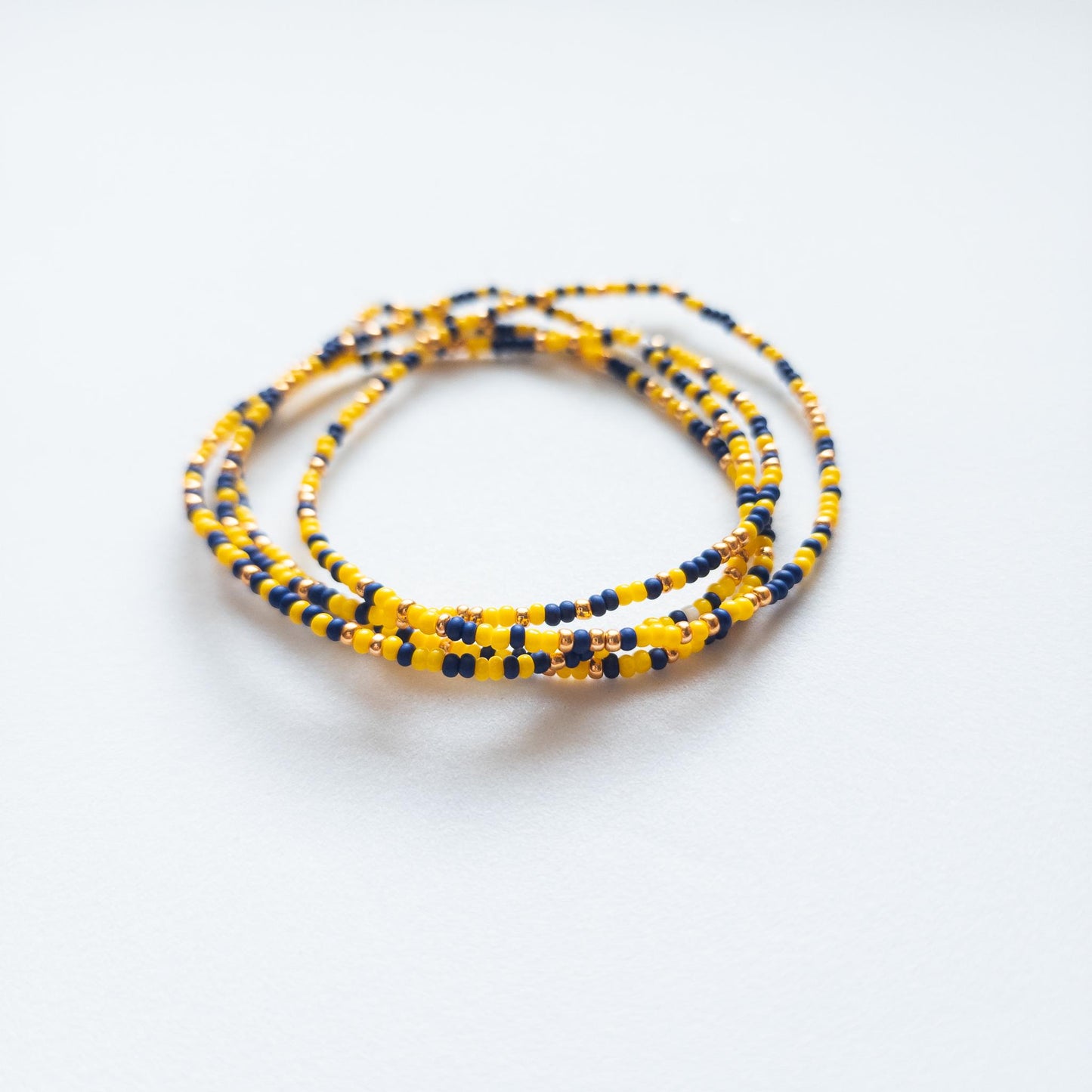 Navy & Gold Eleven Bracelet