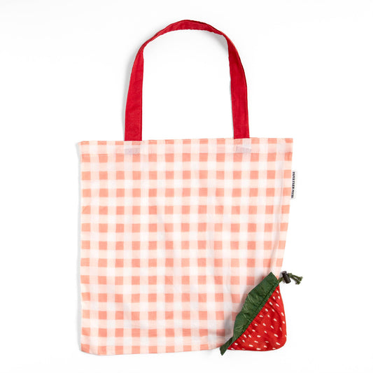 Strawberry Foldable Market Tote Bag