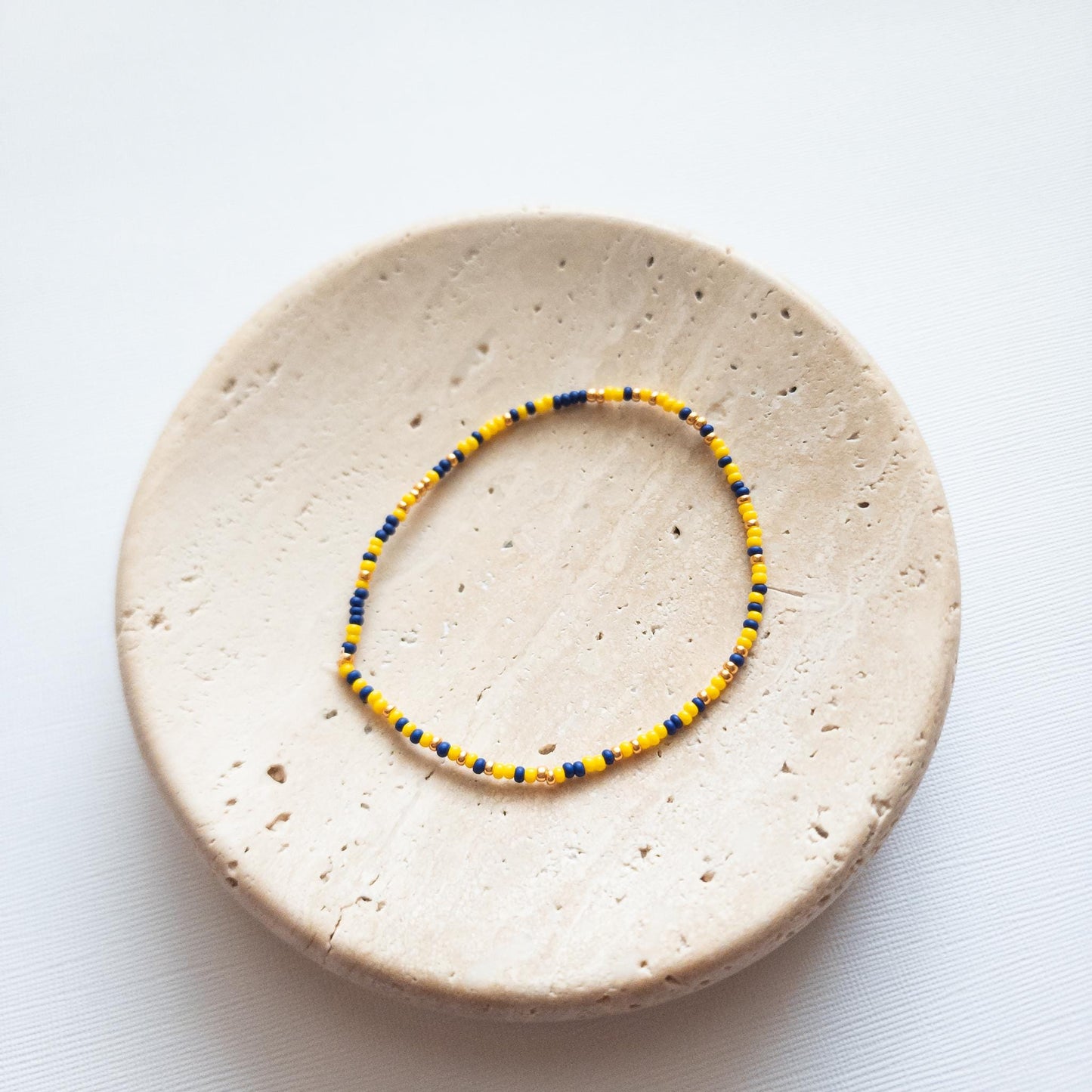 Navy & Gold Eleven Bracelet